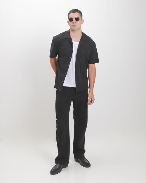 Camisa Negra Relaxed