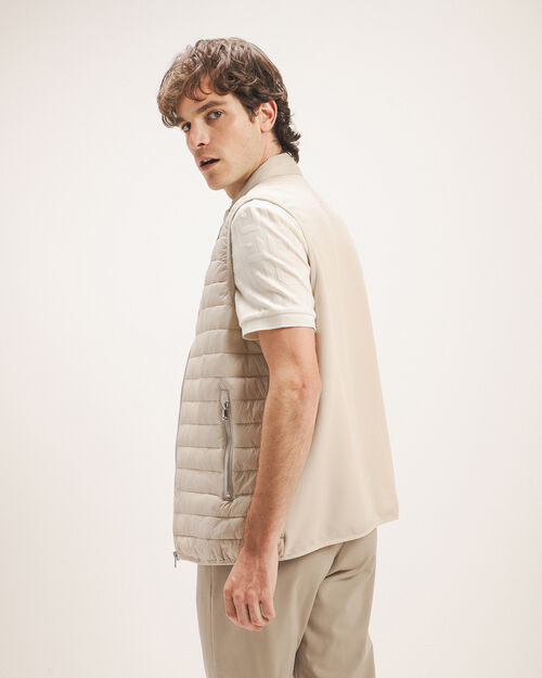 Chaleco Abullonado Beige