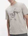 Playera Azul Regular,CAFE CLARO