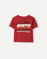 Playera Texto Speed,ROJO OBSCURO