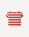 Playera Azul Dise&ntilde;o Rayas,ROJO