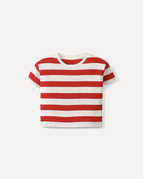 Playera Boxy Rayas