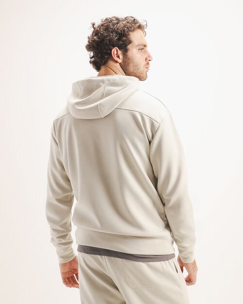 Sudadera Blanca Cerrada, BLANCO HUESO Sudadera Blanca Cerrada