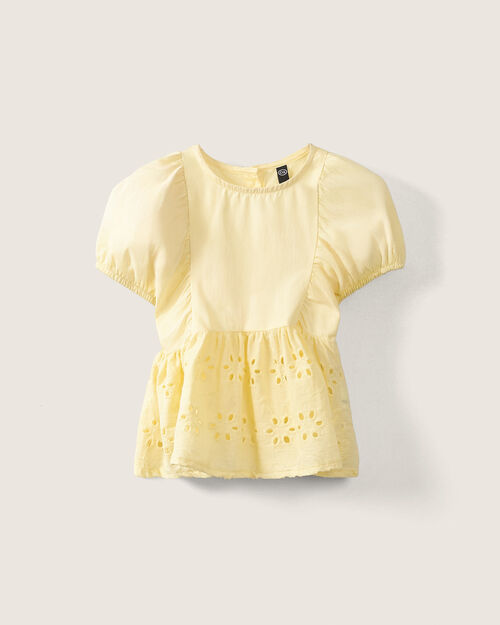 Blusa Amarilla Abullonada