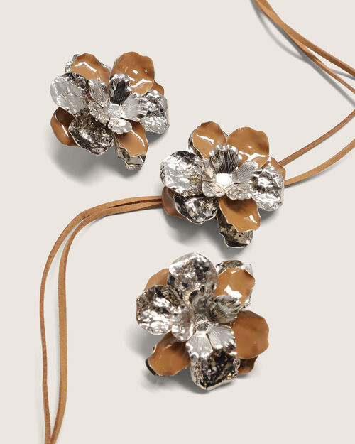 Set Collar Aretes Flor