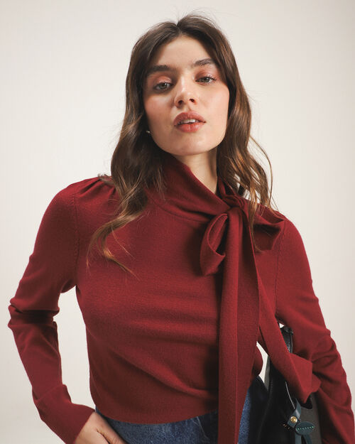 Su&eacute;ter Tejido Lazo