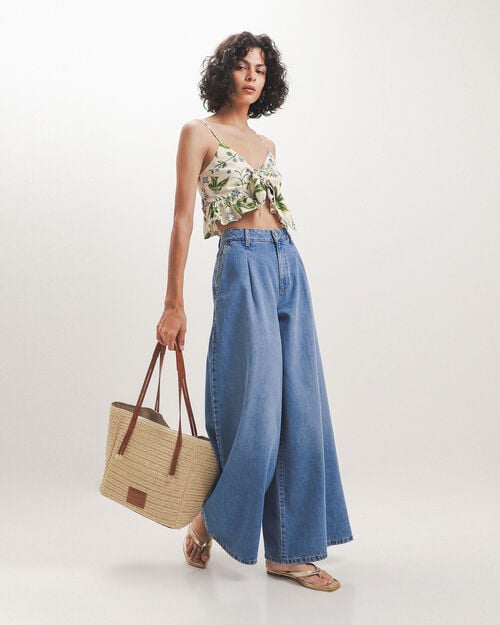 Jeans Pinzas Wide Leg