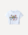 Playera Cropped BT21,BLANCO