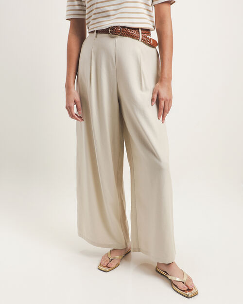 Pantal&oacute;n Caf&eacute; Wide Leg