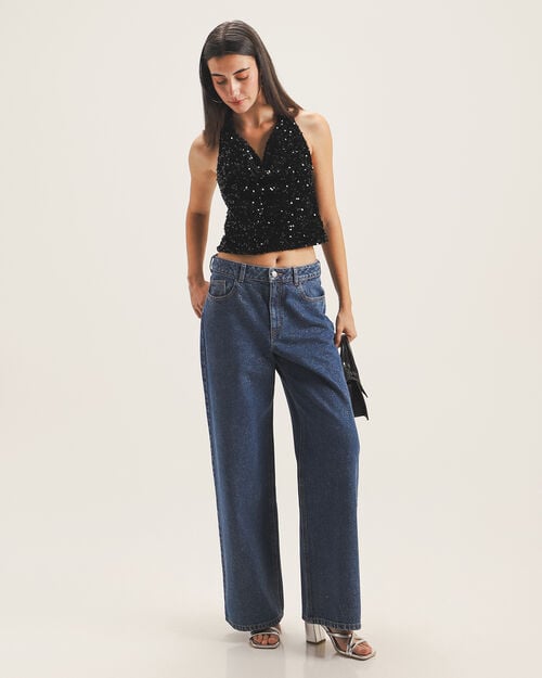 Jeans Azul Wide Leg