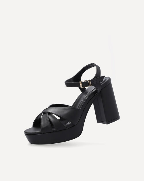 Sandalia Tac&oacute;n Negro