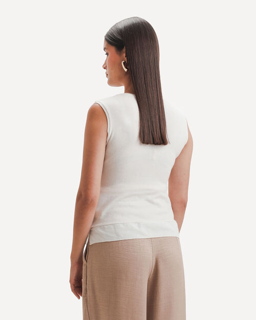 Top Blanco Textura
