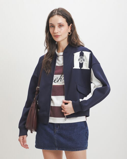 Chamarra Bomber Azul