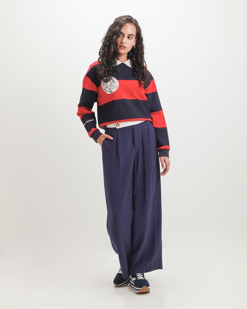 Pantal&oacute;n Bot&oacute;n Wide Leg