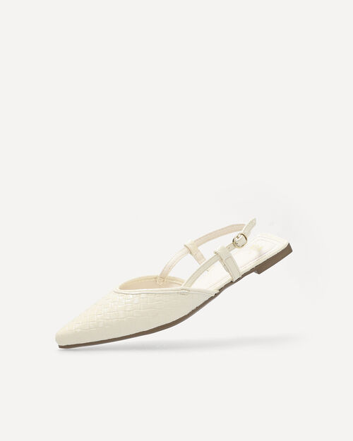 Zapatos Blanco Planos