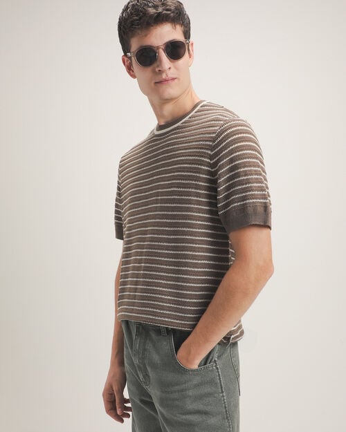 Playera Rayas De Punto