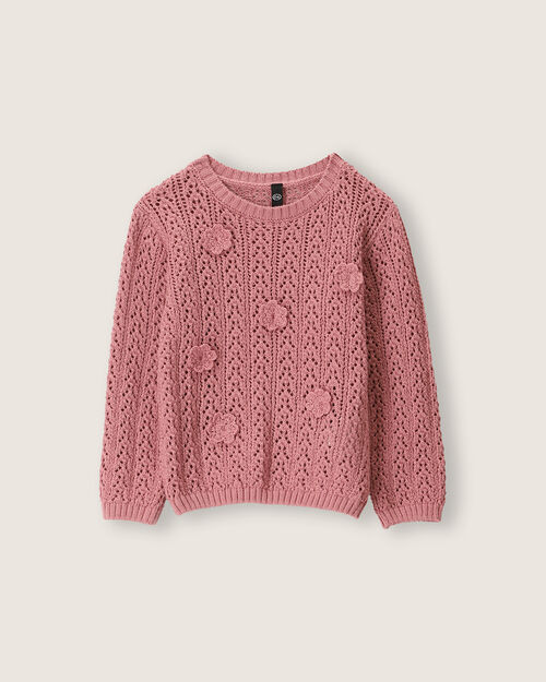 Suéter Crochet Con Flores