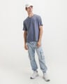 Jogger Cargo De Mezclilla,AZUL CIELO