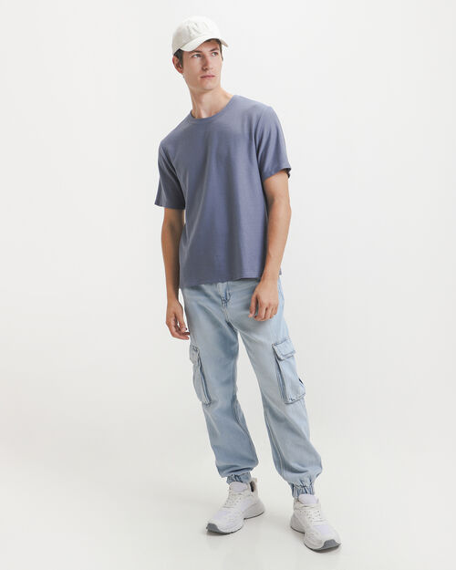 Jogger Cargo De Mezclilla