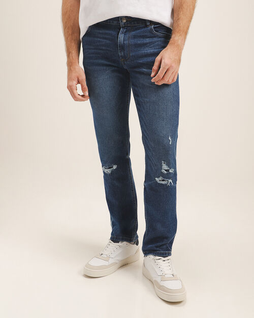 Jeans Fit Slim Reparaciones