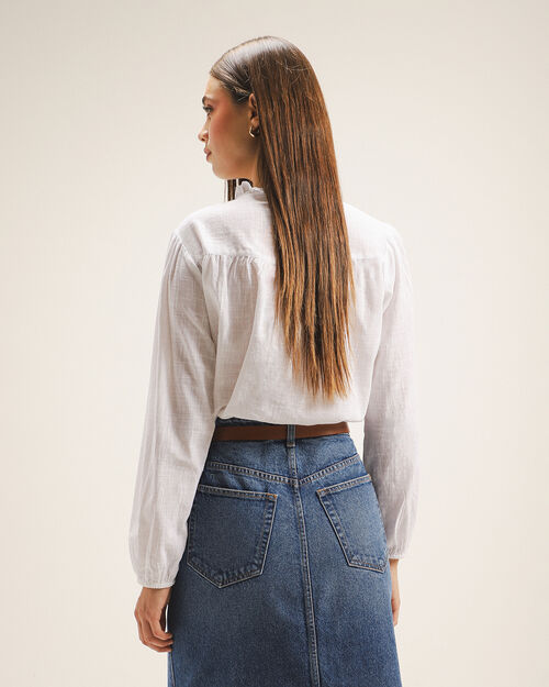 Blusa Manga Larga Botones