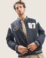 Chamarra Bomber Azul,AZUL MARINO