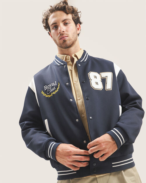 Chamarra Bomber Azul