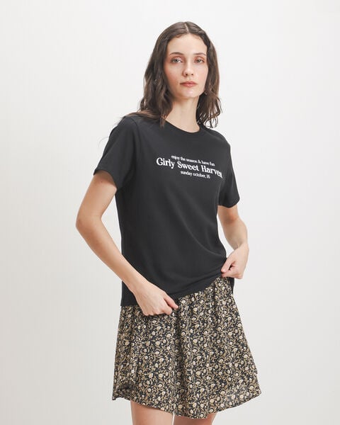 Playera Negra Texto