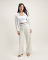 Pantal&oacute;n Blanco Wide Leg,BLANCO HUESO