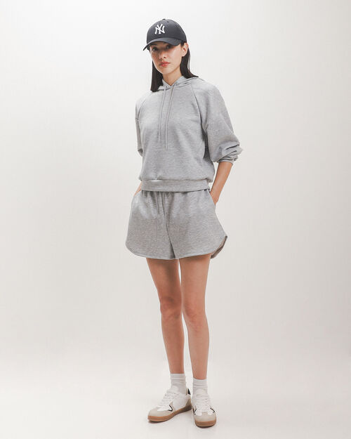 Sudadera Cropped Gris
