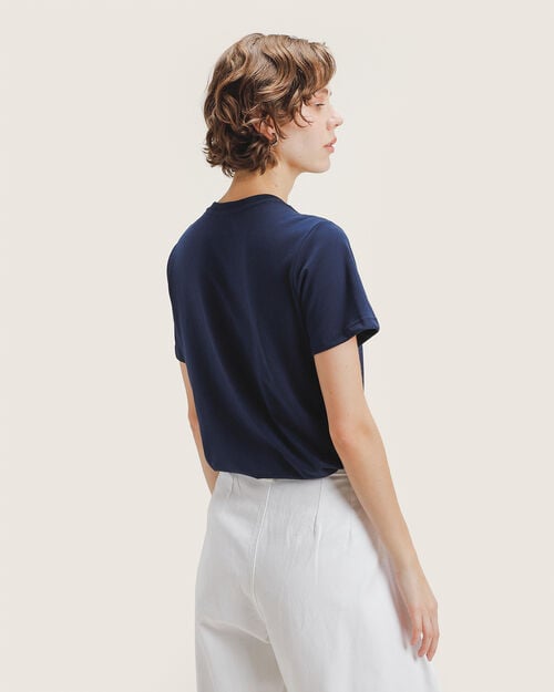 Playera Azul Con Gr&aacute;fico