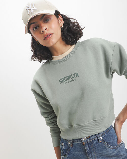 Sudadera Cerrada Cropped