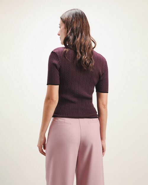 Top Tejido Morado