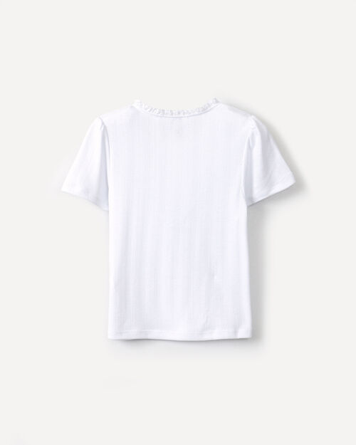 Blusa Blanca Tejida
