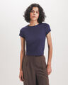 Crop Top Rojo,AZUL MARINO