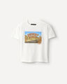 Playera Dise&ntilde;o Desierto,BLANCO