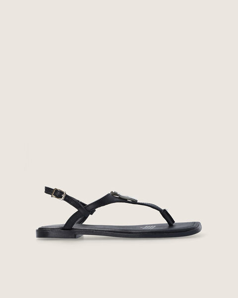 Sandalias Negra Plana