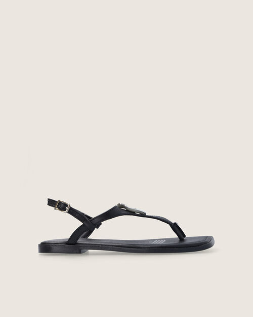 Sandalias Negra Plana