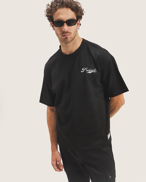 Playera Manga Corta Negra