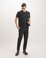 Polo Regular Negra,NEGRO