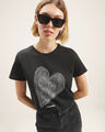 Playera Rosa Estampada,NEGRO