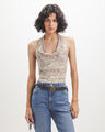 Top Halter Caf&eacute;,CREMA
