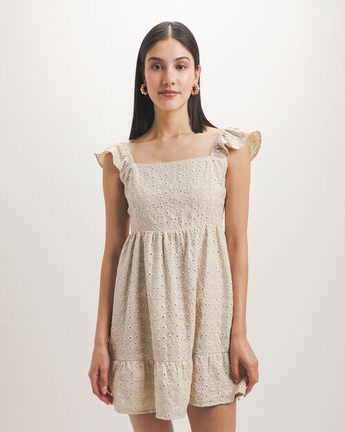 Vestido Blanco Eyelet