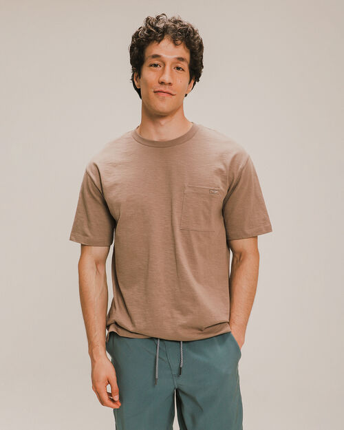 Playera Café Efecto Lavado