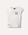 Playera Bambi Con Textura,BLANCO HUESO