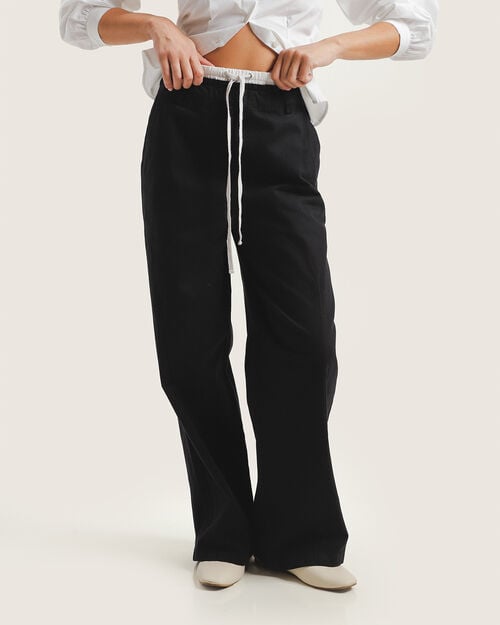 Pantal&oacute;n Negro Wide Leg