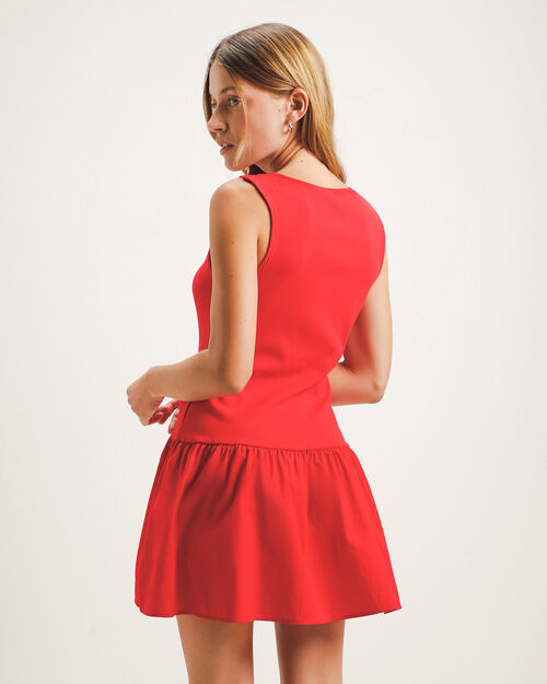 Vestido Corto Rojo