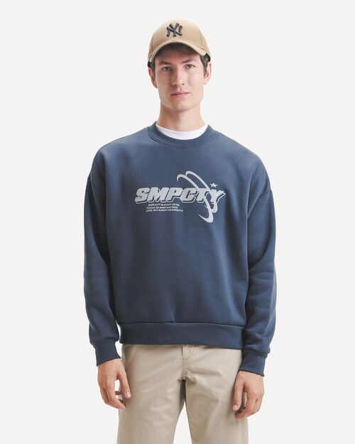 Sudadera Azul Relaxed