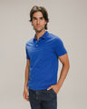 Polo Blanca Fit Slim Bolsa,AZUL ELECTRICO