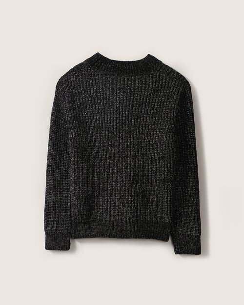 Suéter Negro De Punto